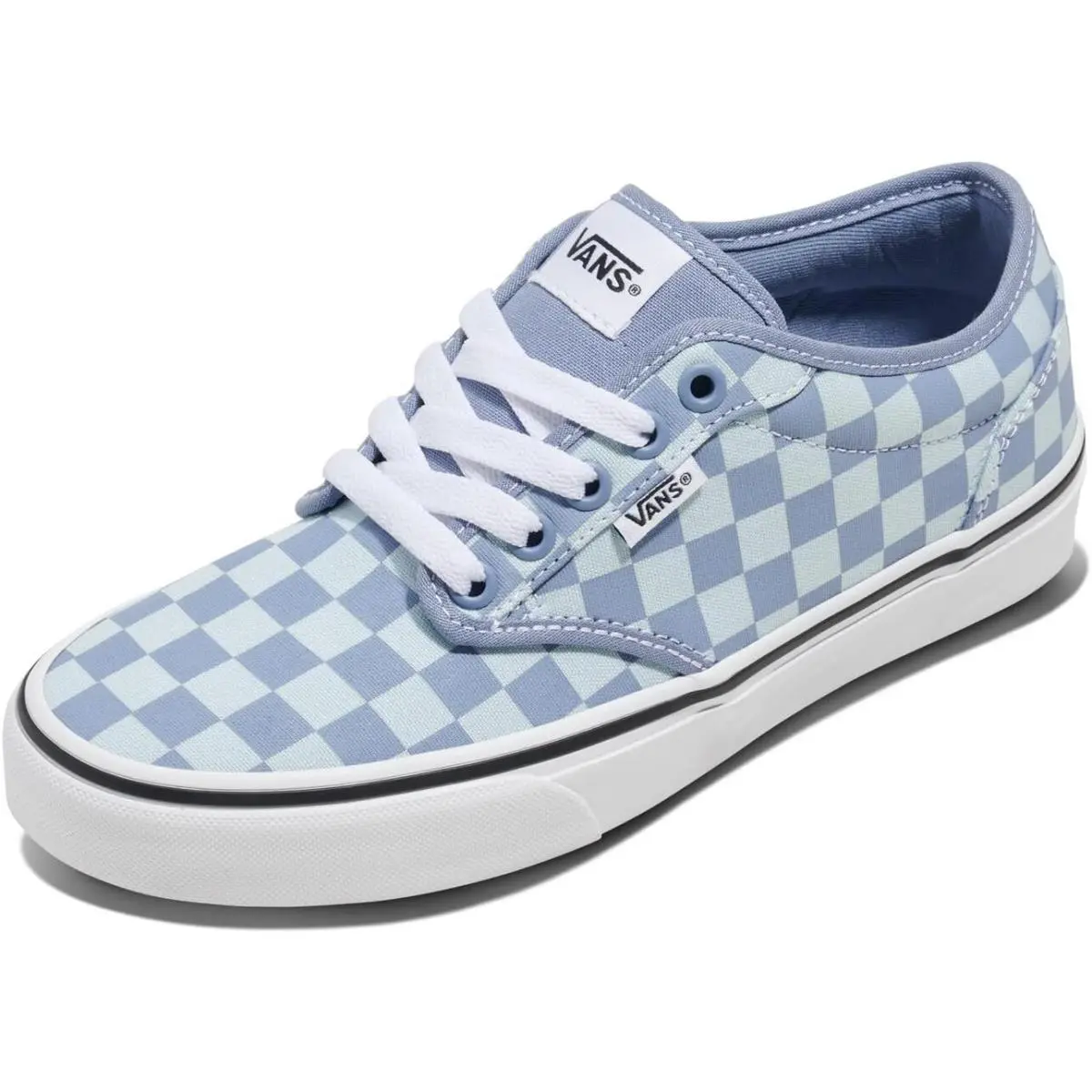Vans Womens Atwood Shoe Low-top Fashion Sneakers For Work Walking Casual Ev - Tonal Check Glacial Slate