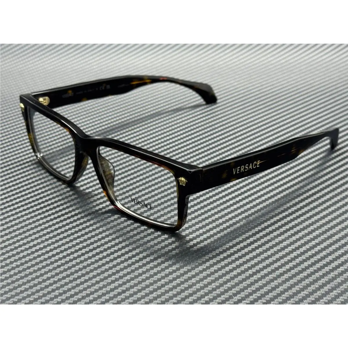 Versace VE3391U 108 Havana Brown Men`s 56 mm Eyeglasses