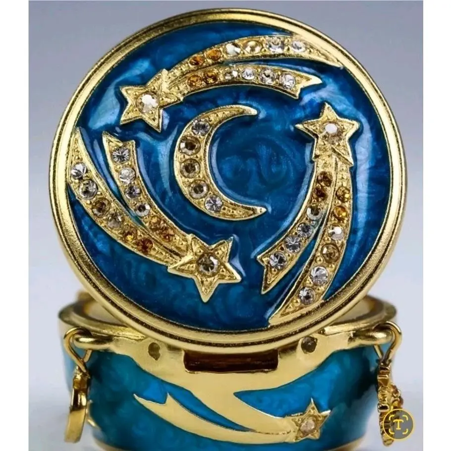 Estee Lauder Jay Strongwater Celestial Charms Solid Perfume Compact w/ Box