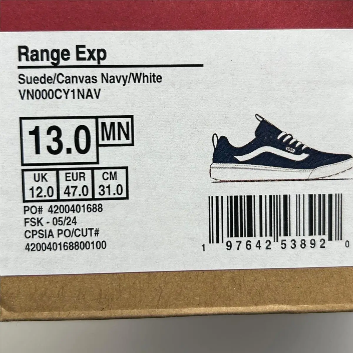 Vans shoes - VANS Range Exp - Range Exp - VN000CY1NAV - Blue 9