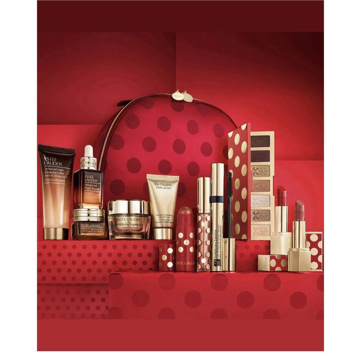Estee Lauder Holiday Blockbuster Makeup Gift Set 12pcs 2025 Value Warm