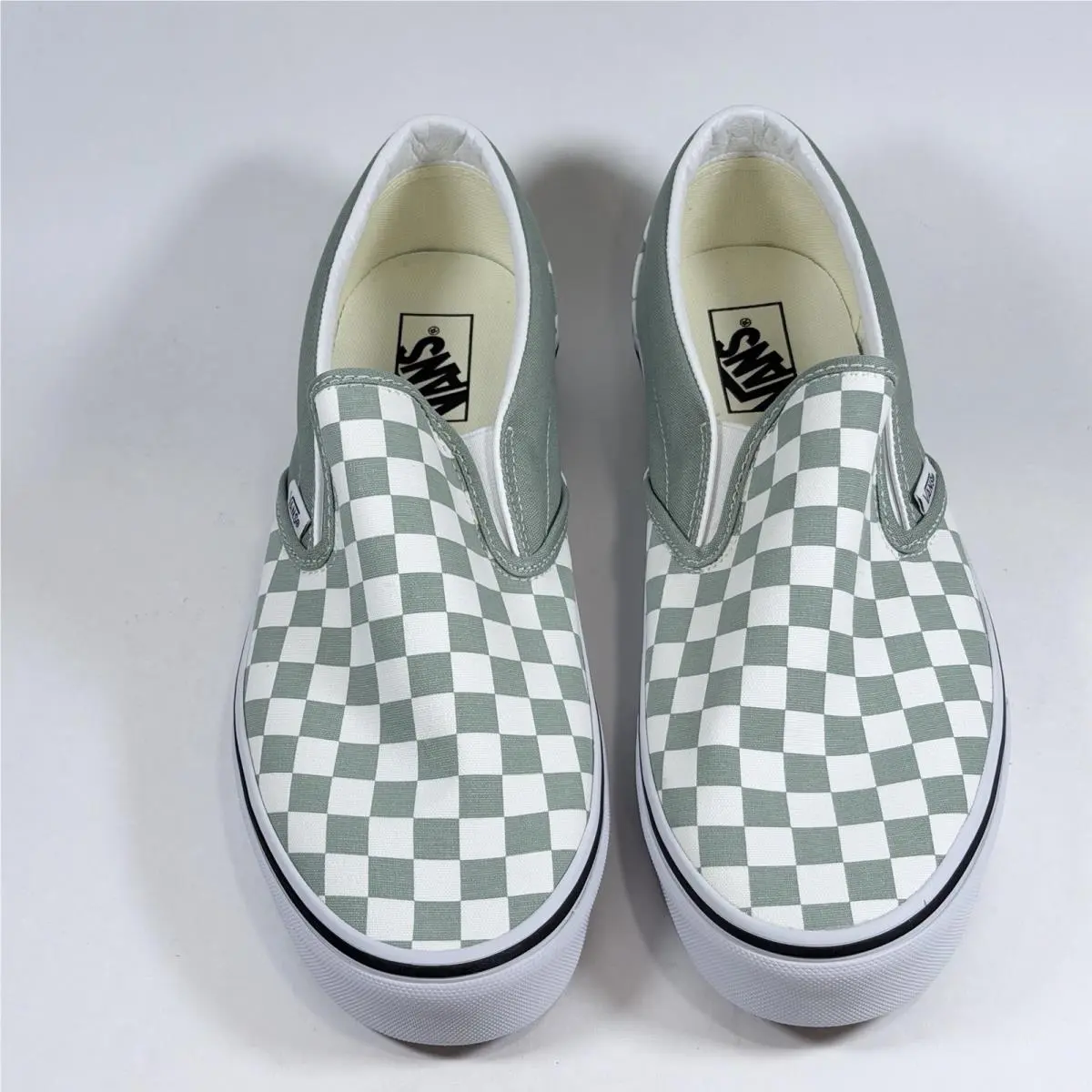Vans shoes - Color Theory Checkerboard Slip-on - Color Theory Checkerboard - VN000BVZCJL - Iceberg Green 5
