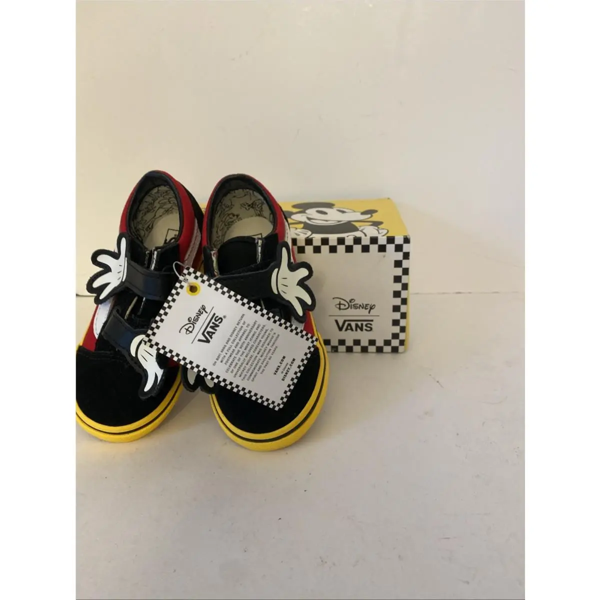 Vans shoes - Old Skool V - Old Skool - Black/Red/Yellow (UPC: 192363280936) 3