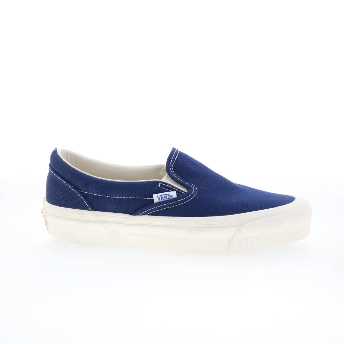 Vans UA OG Classic Slip-on Mens Blue Skate Inspired Sneakers Shoes 4