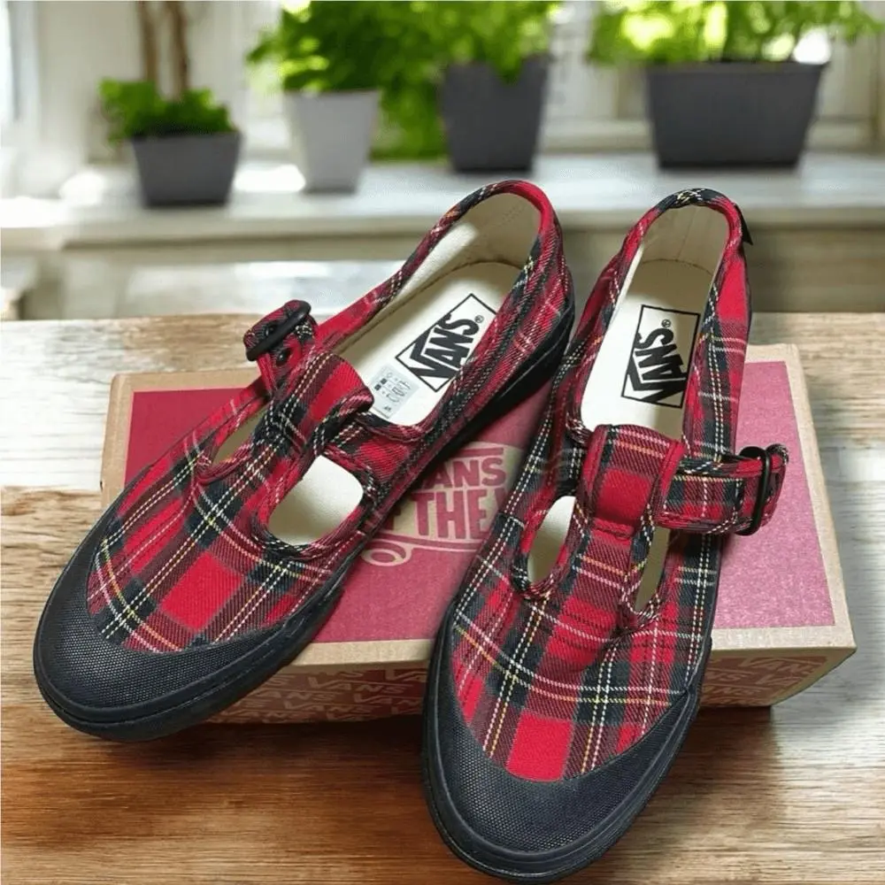 Vans shoes - Vans STYLE 93 PLAID MARY JANE Loafers Flats SNEAKER IN PLAID - Multicolor, Exterior: Multicolor 0
