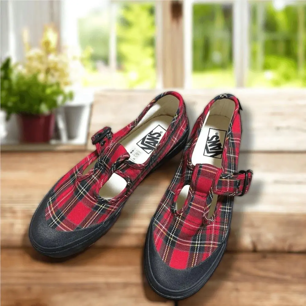 Vans shoes - Vans STYLE 93 PLAID MARY JANE Loafers Flats SNEAKER IN PLAID - Multicolor, Exterior: Multicolor 2
