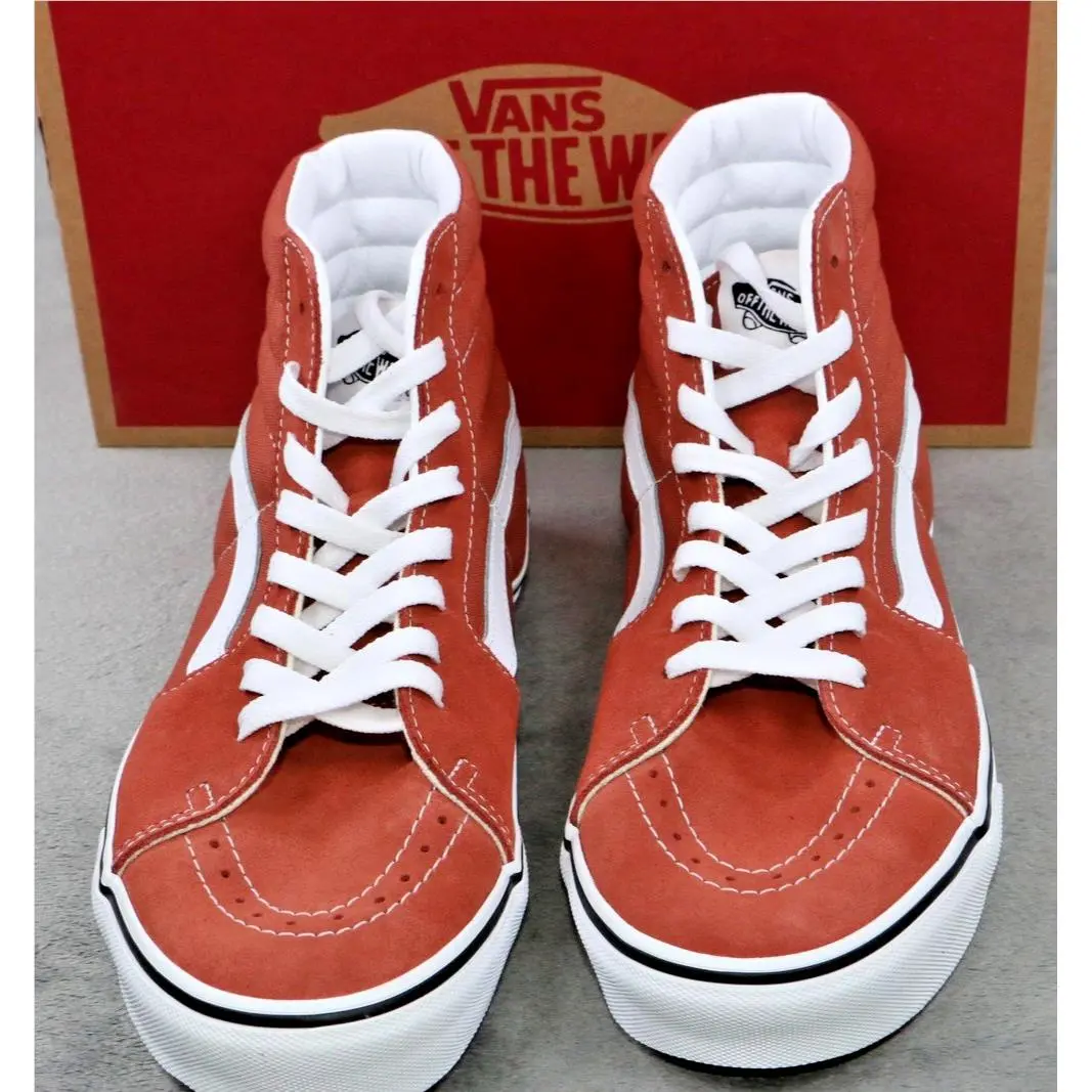 Vans Sk8-Hi High Top Sneakers Mens 8 Womens 9.5 Auburn Orange VN0000CMXC9J