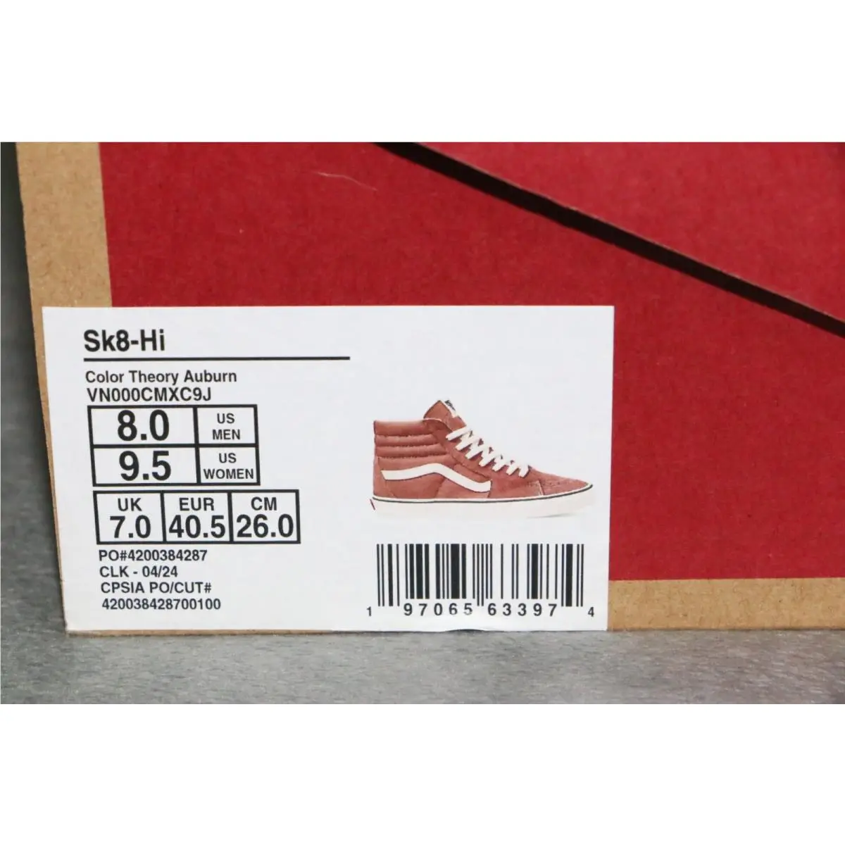 Vans shoes - Vans Sk8-Hi - Red 4