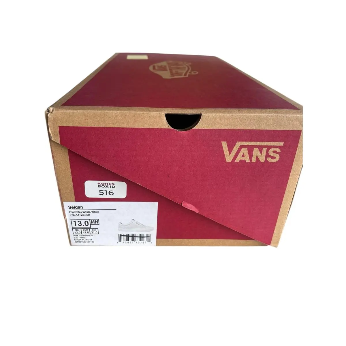 Vans shoes - Seldan (Tumble) - Seldan Tumble - VN0A4TZE05R1 - White (UPC: 192827731677) 8