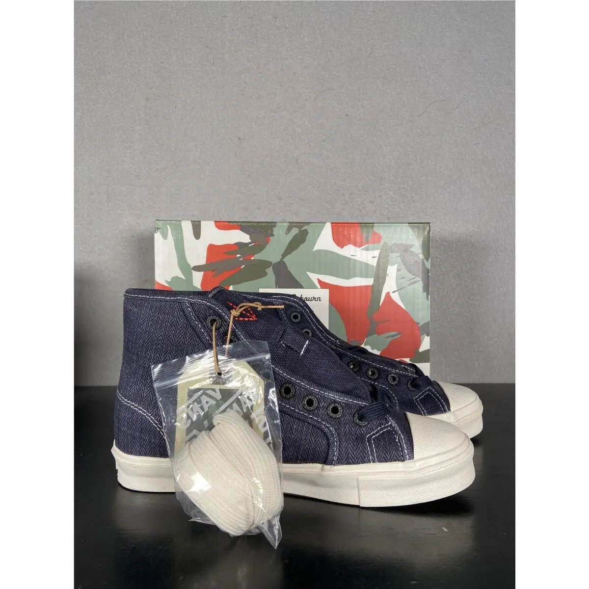 Vans x Nigel Cabourn OG Style 24 LX Black Navy VN0A5HUT9X4 Unisex W Sz 7.5 M 6