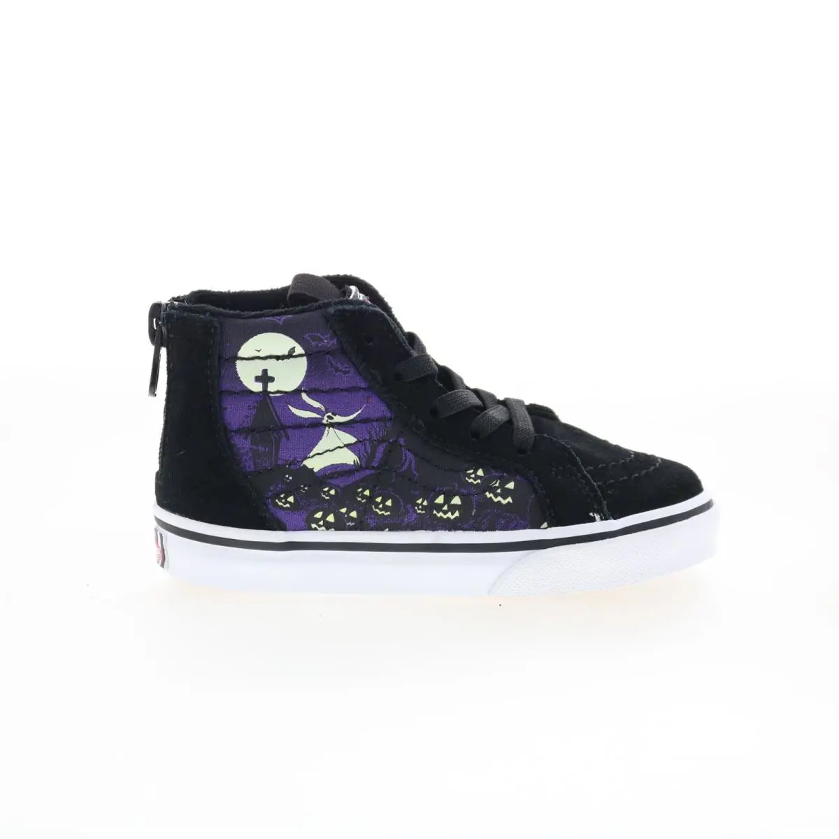 Vans Sk8-HI Zip Toddler Nightmare Before Christmas Boys Black Sneakers Shoes 7