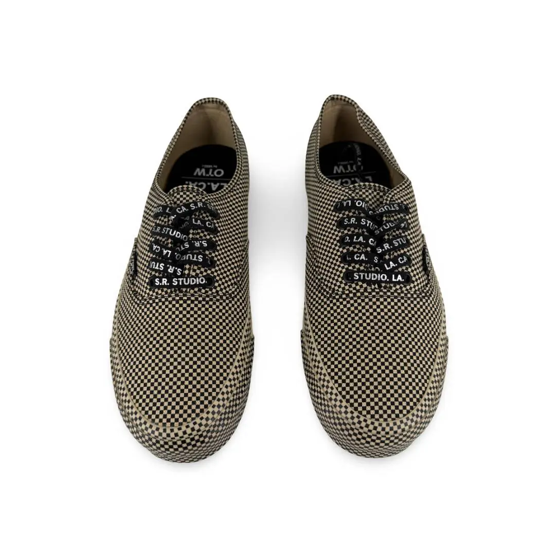 Vans shoes - Vans Authentic 44 S.R. Studio LA. CA. Microcheck Black Beige - VN000DCNFFO - Beige, Black 1