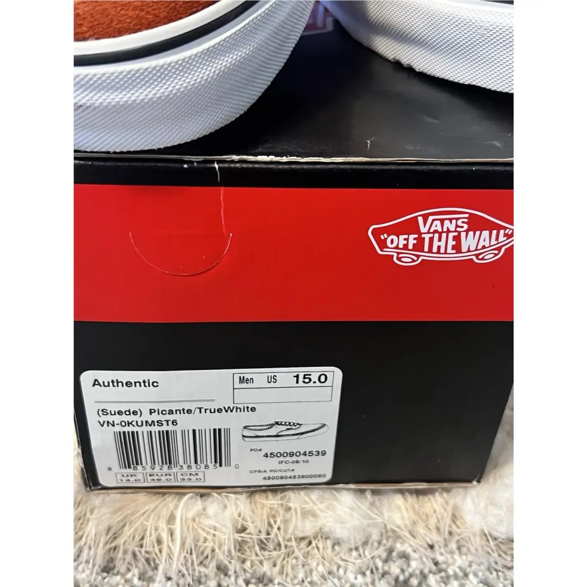 Vans shoes - Authentic - Authentic - VN-0KUMST6 - Orange 1