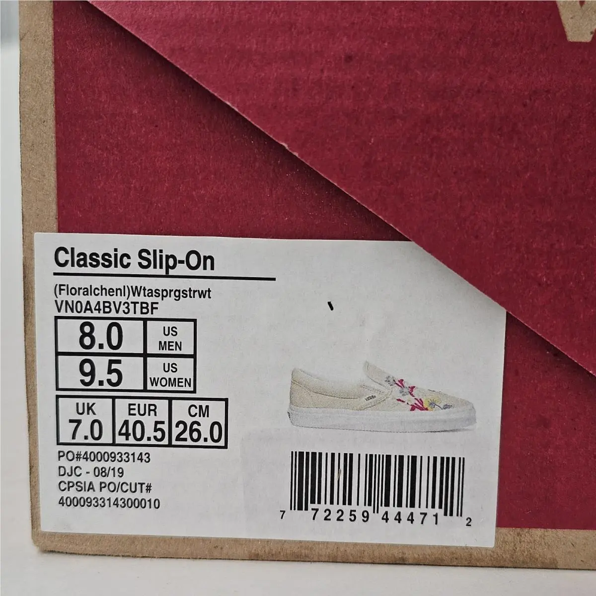 Vans shoes - White (UPC: 772259444712) 10