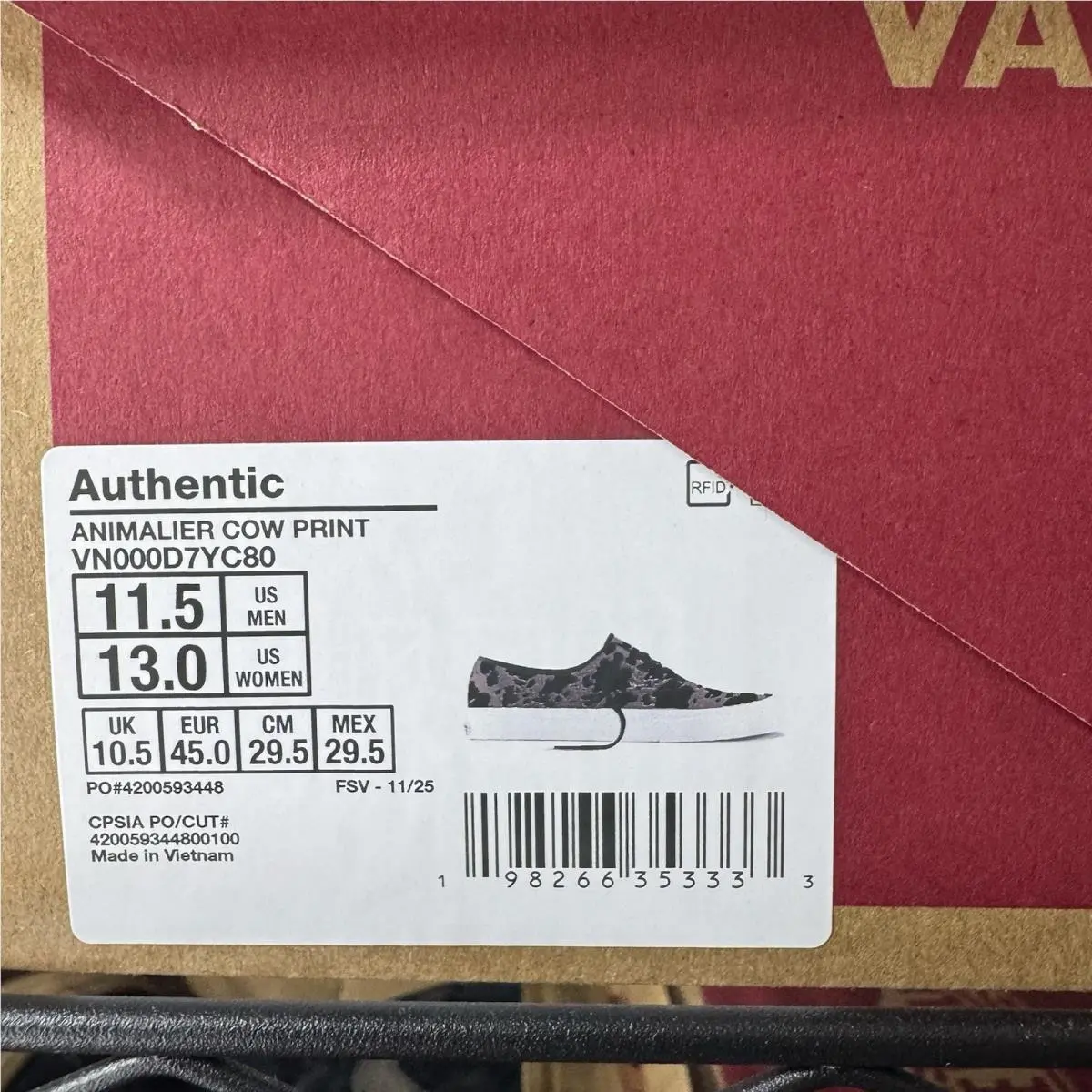 Vans shoes - Vans Authentic Animalier - Authentic Animalier - VN000D7YC80 - Multicolor 5