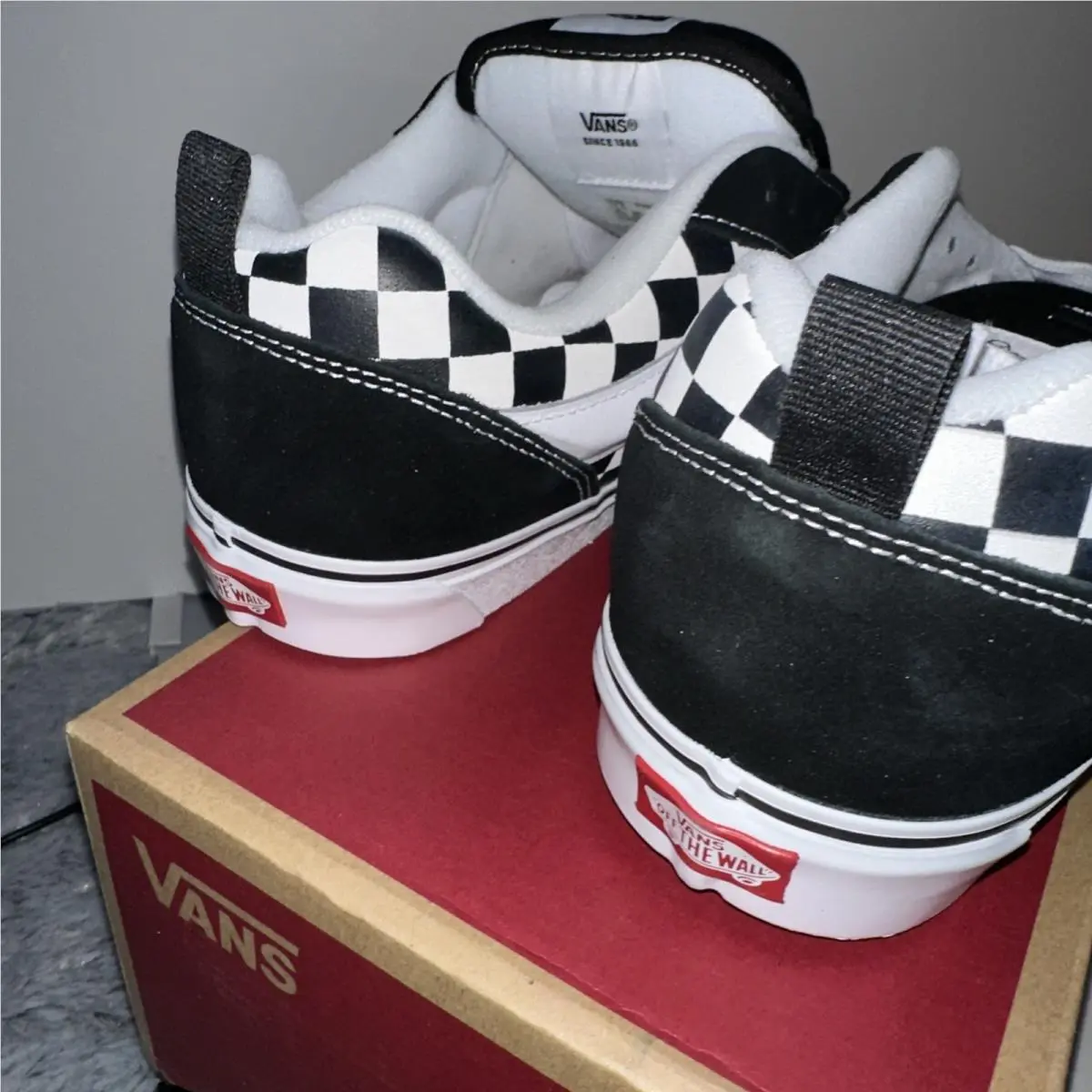 Vans shoes - VANS Knu Skool - Knu Skool - VN000D22BP - Vans Knu Skool Checkerboard Black/True White – VN000D22BP 10