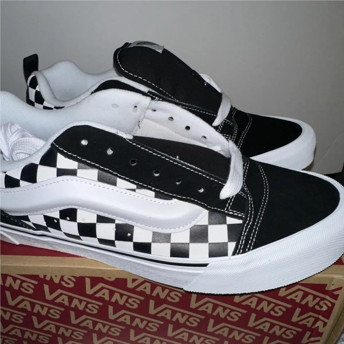 Vans shoes - VANS Knu Skool - Knu Skool - VN000D22BP - Vans Knu Skool Checkerboard Black/True White – VN000D22BP 12