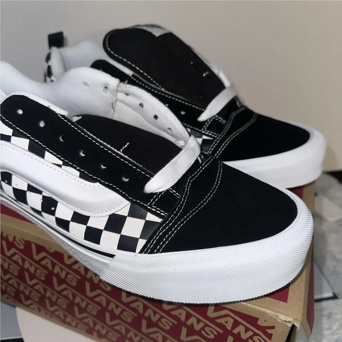 Vans shoes - VANS Knu Skool - Knu Skool - VN000D22BP - Vans Knu Skool Checkerboard Black/True White – VN000D22BP 13