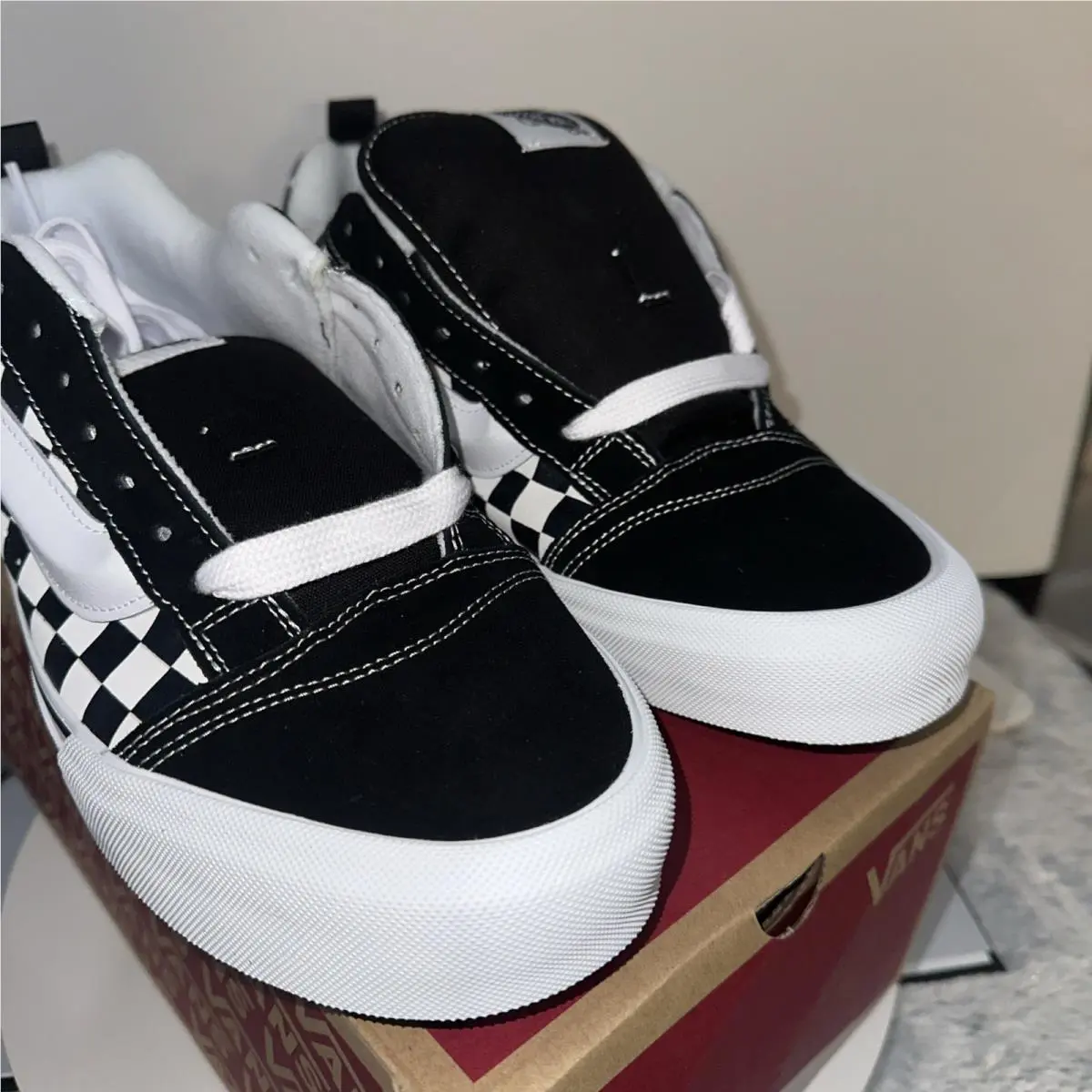 Vans shoes - VANS Knu Skool - Knu Skool - VN000D22BP - Vans Knu Skool Checkerboard Black/True White – VN000D22BP 14