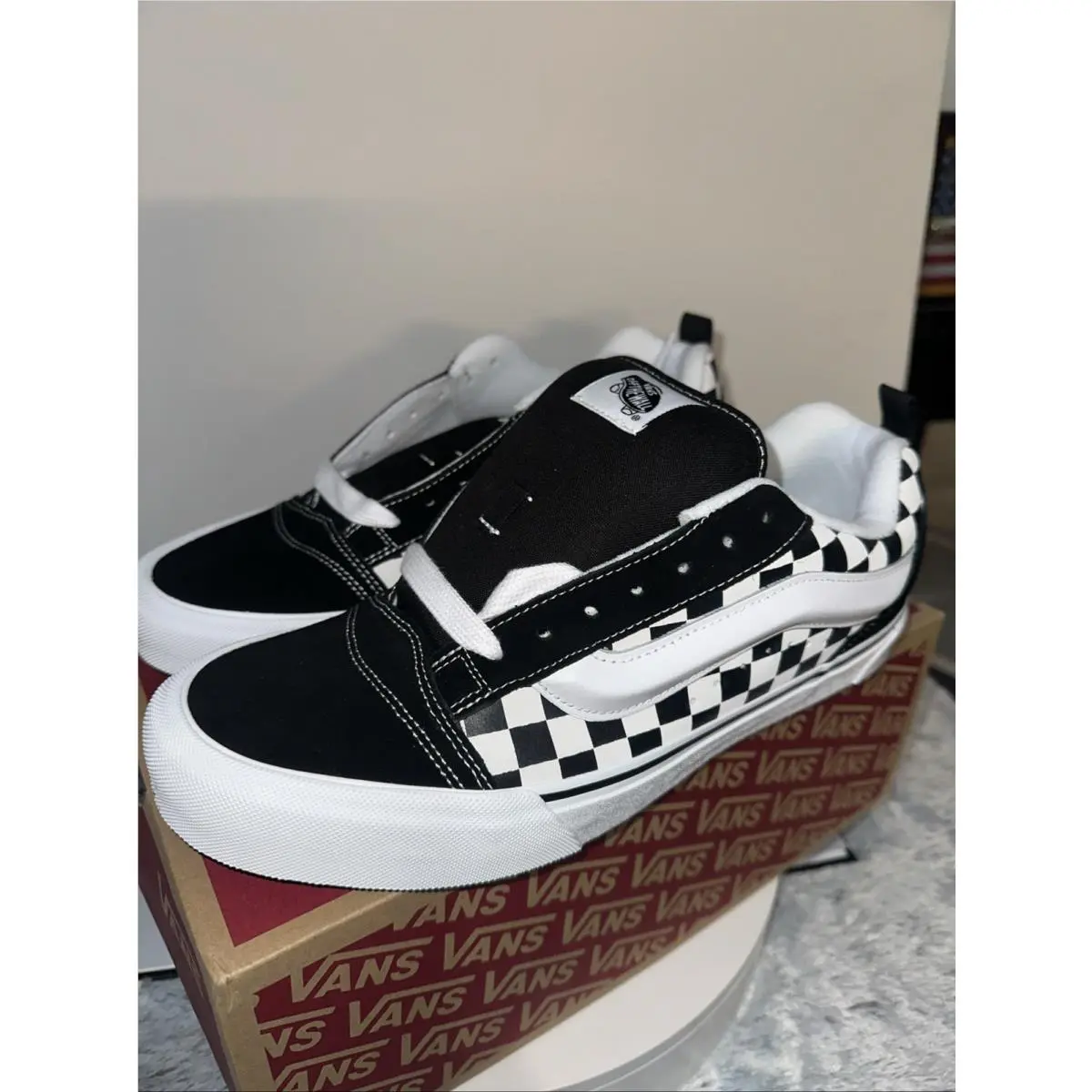 Vans shoes - VANS Knu Skool - Knu Skool - VN000D22BP - Vans Knu Skool Checkerboard Black/True White – VN000D22BP 0