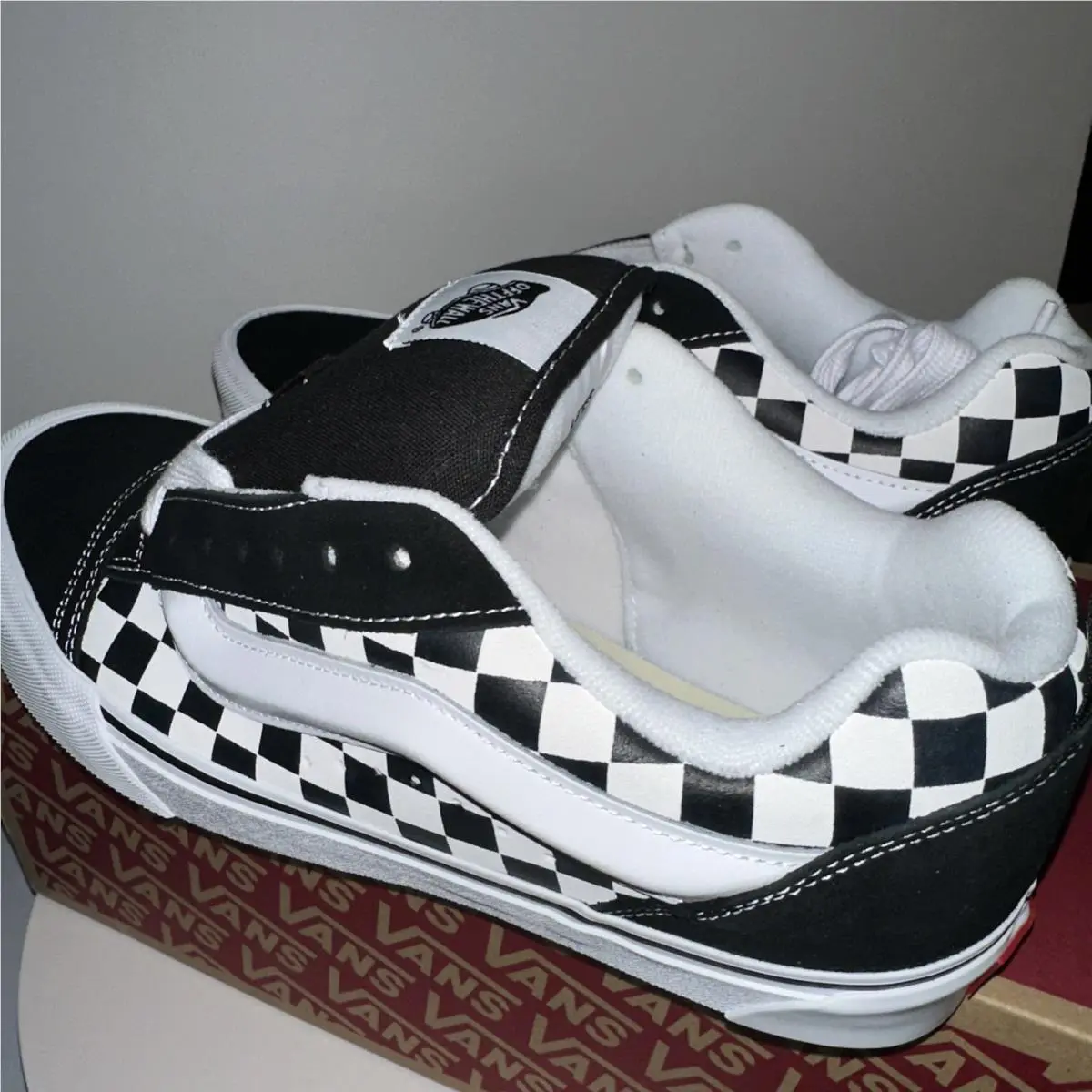 Vans shoes - VANS Knu Skool - Knu Skool - VN000D22BP - Vans Knu Skool Checkerboard Black/True White – VN000D22BP 7