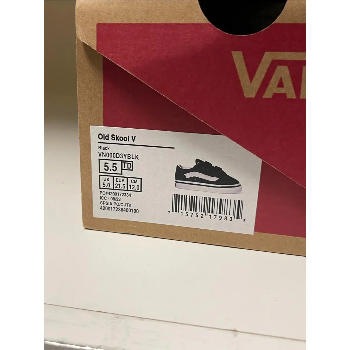 Vans shoes - Vans Old Skool VN000D3YBLK - Old Skool - VN000D3YBLK - Black (UPC: 715752179835) 6