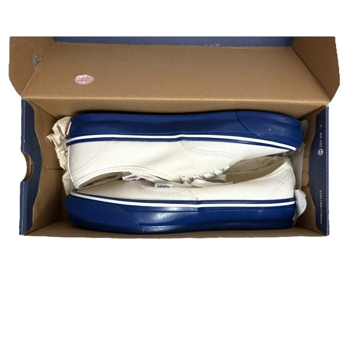 Vans shoes - Vans Lx Authentic 44 Duck Canvas White/Blue - VN000EBNZ5D - Blue (UPC: 197805084677) 4