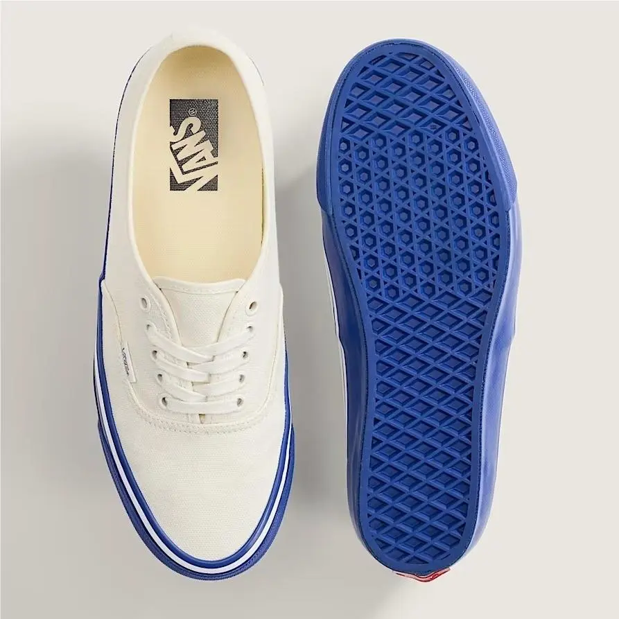 Vans shoes - Vans Lx Authentic 44 Duck Canvas White/Blue - VN000EBNZ5D - Blue (UPC: 197805084677) 0