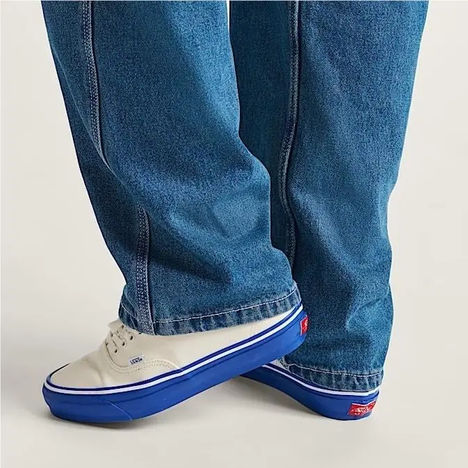 Vans shoes - Vans Lx Authentic 44 Duck Canvas White/Blue - VN000EBNZ5D - Blue (UPC: 197805084677) 3