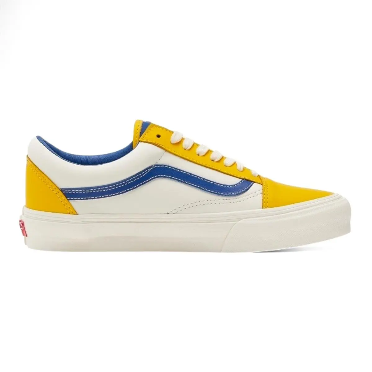 Vans Old Skool Cyber Yellow White Blue Sneakers VN0A38G1130M Mens Size 13
