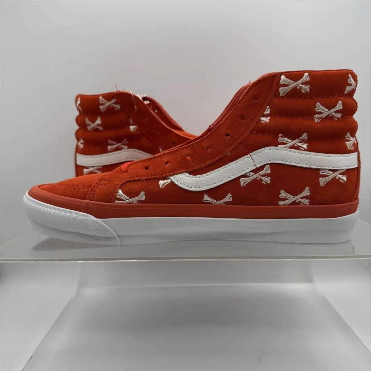 Vans shoes - Vans Vault Sk8-Hi x WTAPS Bones - VN0A4BVB20Q1 - Bones/Orange/White 2