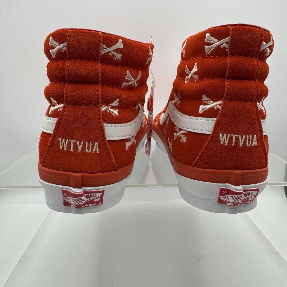 Vans shoes - Vans Vault Sk8-Hi x WTAPS Bones - VN0A4BVB20Q1 - Bones/Orange/White 4