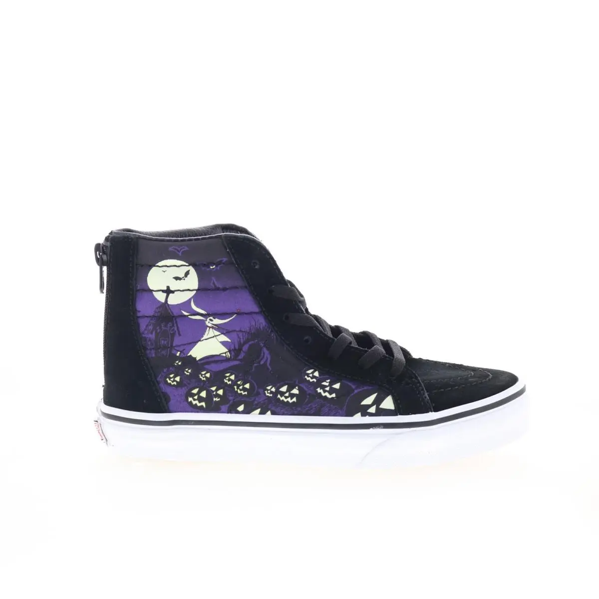Vans UY Sk8-HI Zip Kids Nightmare Before Christmas Boys Black Sneakers Shoes 3