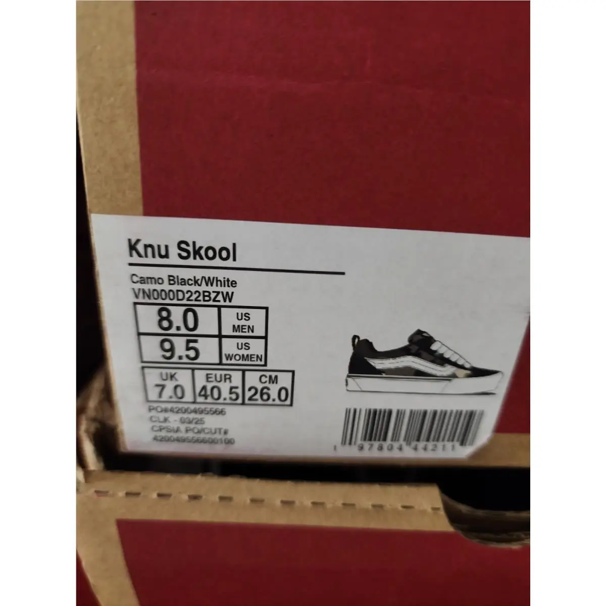 Vans shoes - VANS Knu Skool - Knu Skool - White Black 6