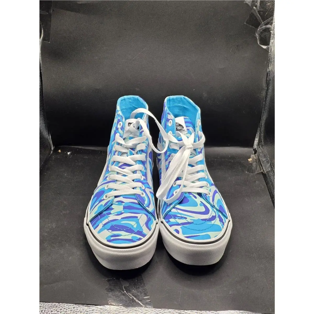 Vans Sk8-Hi Blue Abstract Camo Sneakers – Men’s Size 9 / Women’s 10.5 –