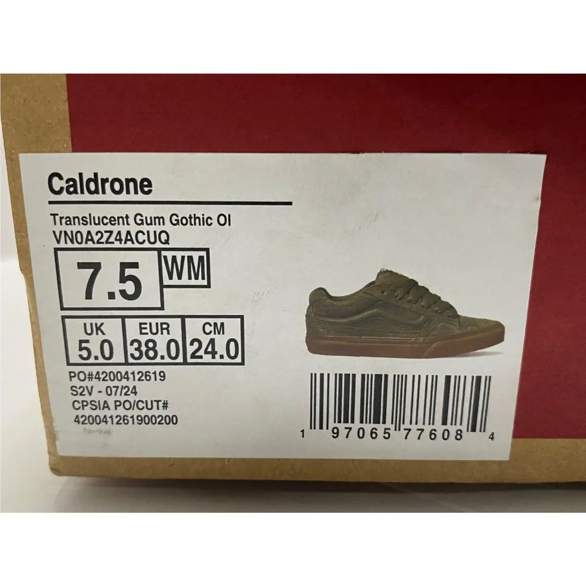 Vans shoes - Van `s Caldrone - Van Caldrone - Green (UPC: 197065776084) 8