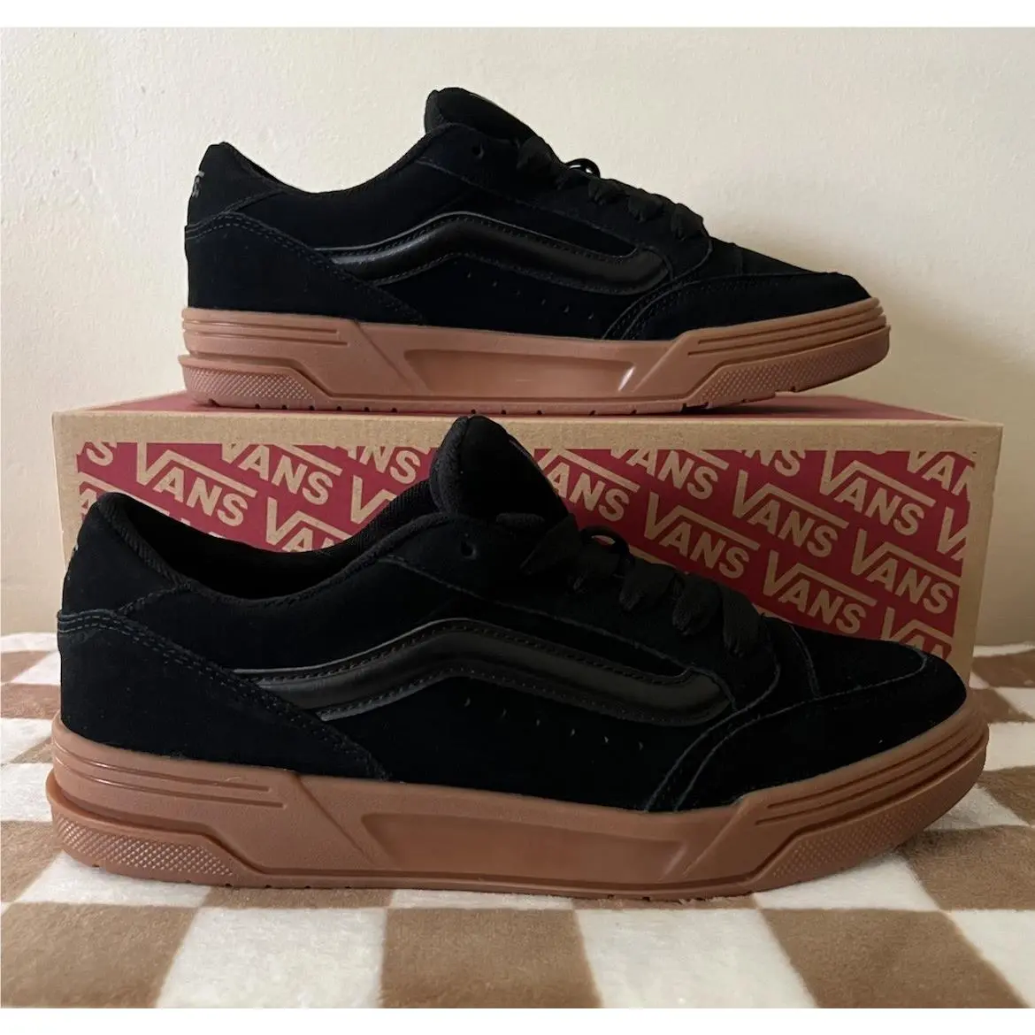 Vans Hylane Skate Shoes VN000D26B9M Black Suede/gum Men’s Size 10