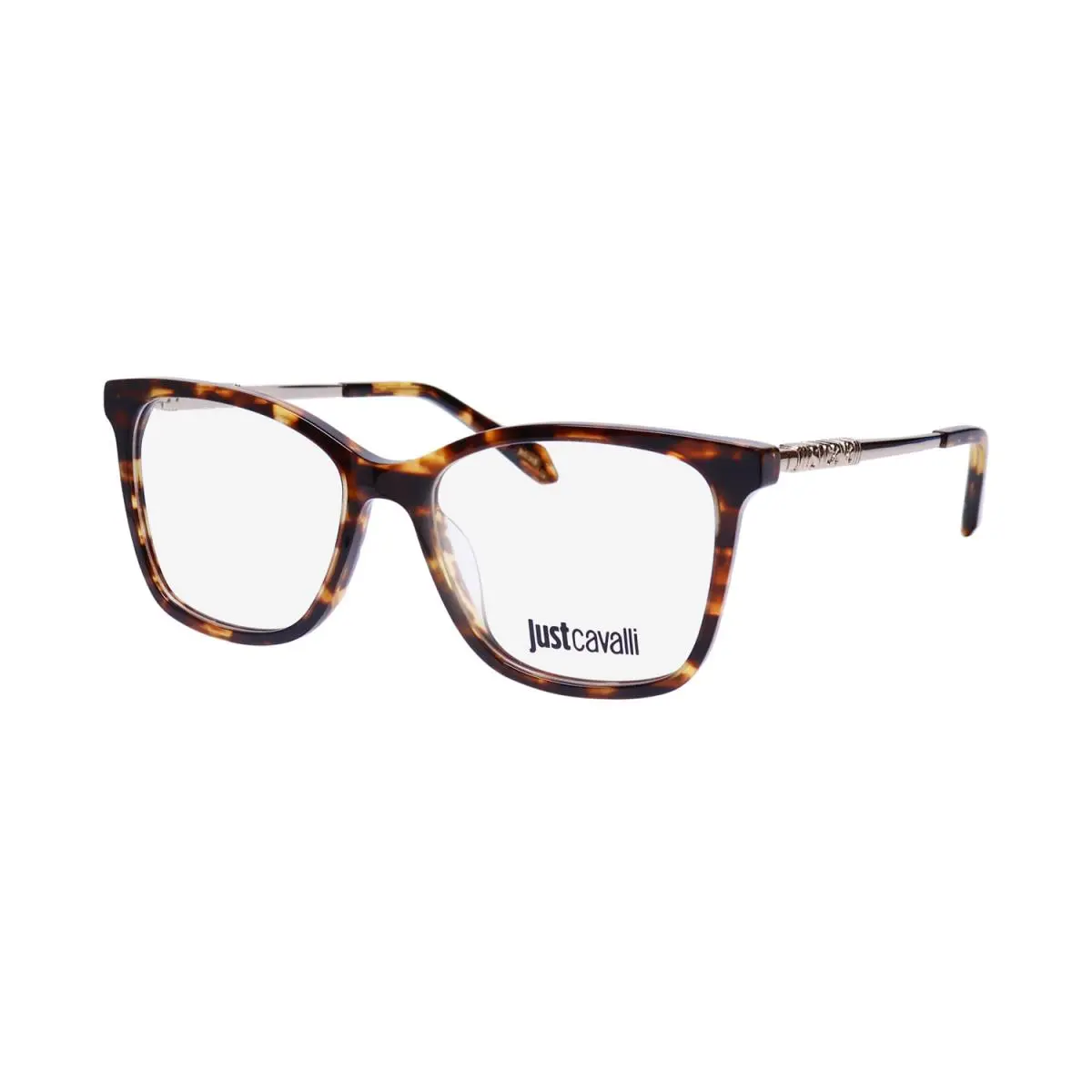 VJC007 Eyeglass Frame/glasses Italian Fashion Designer Contemporary Brown / Yellow Havana by Just Cavalli