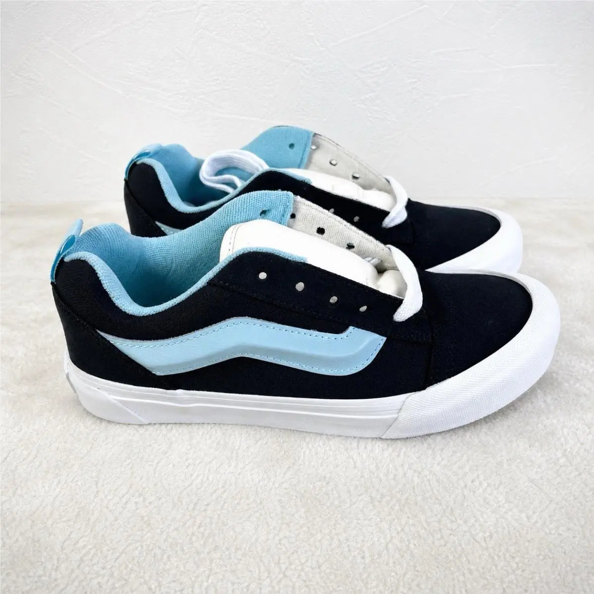 Vans Size Mens 5.5 Womens 6.5-7 Knu Skool Shoes Retro Sport Gray/blue