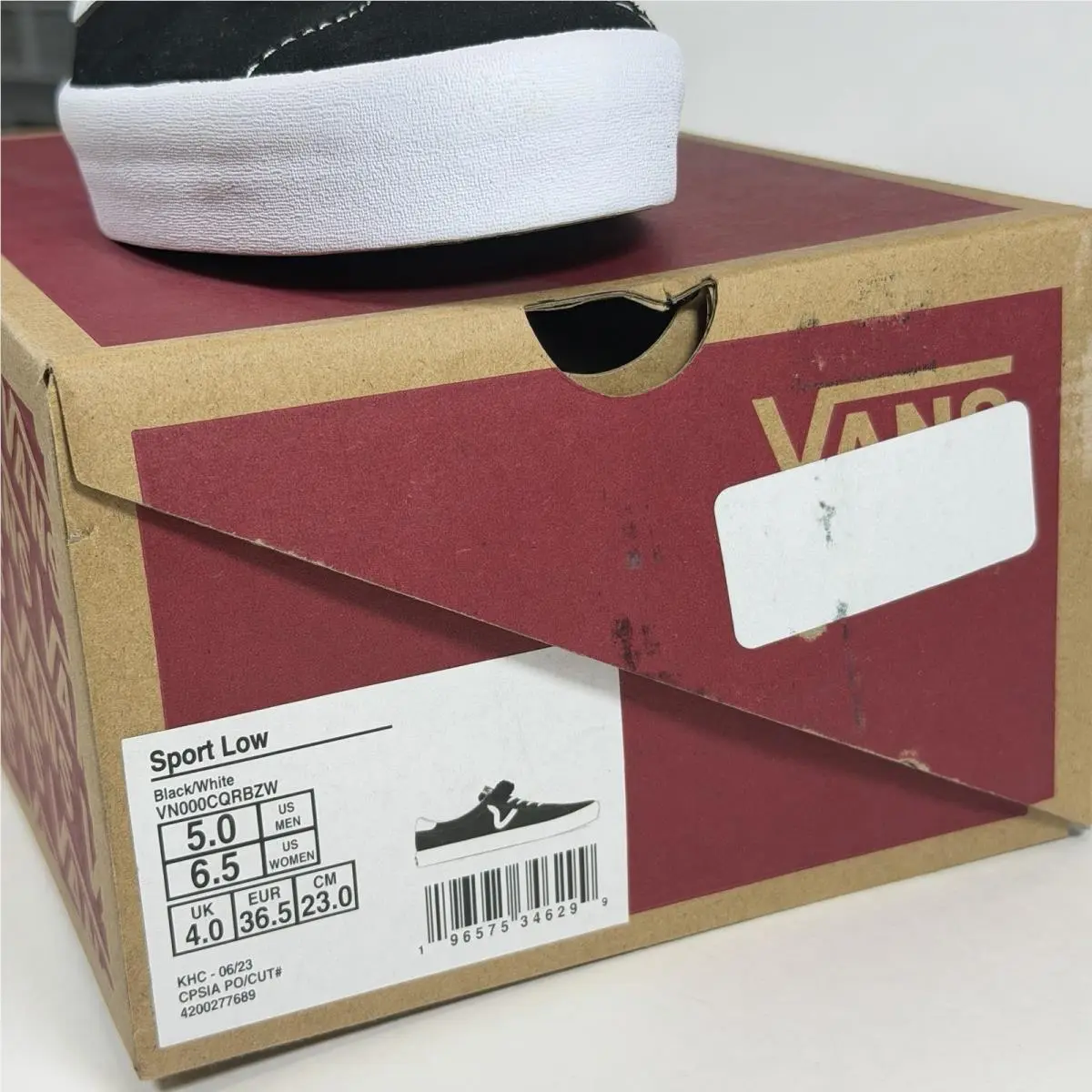 Vans shoes - Sport Low - Sport Low - VN000CQRBZW - Black/White 7