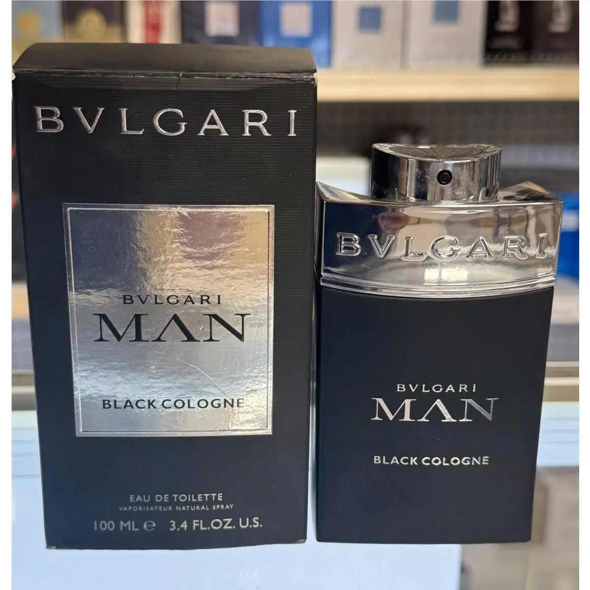 Bvlgari Man Black Cologne For Men Edt Spray 100 ml 3.4 oz Rare