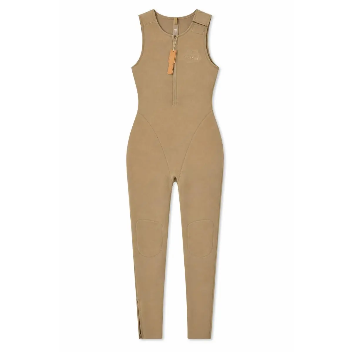 Skims Sport Swim Full Length Bodysuit Small Desert Tan One Piece Catsuit Scuba