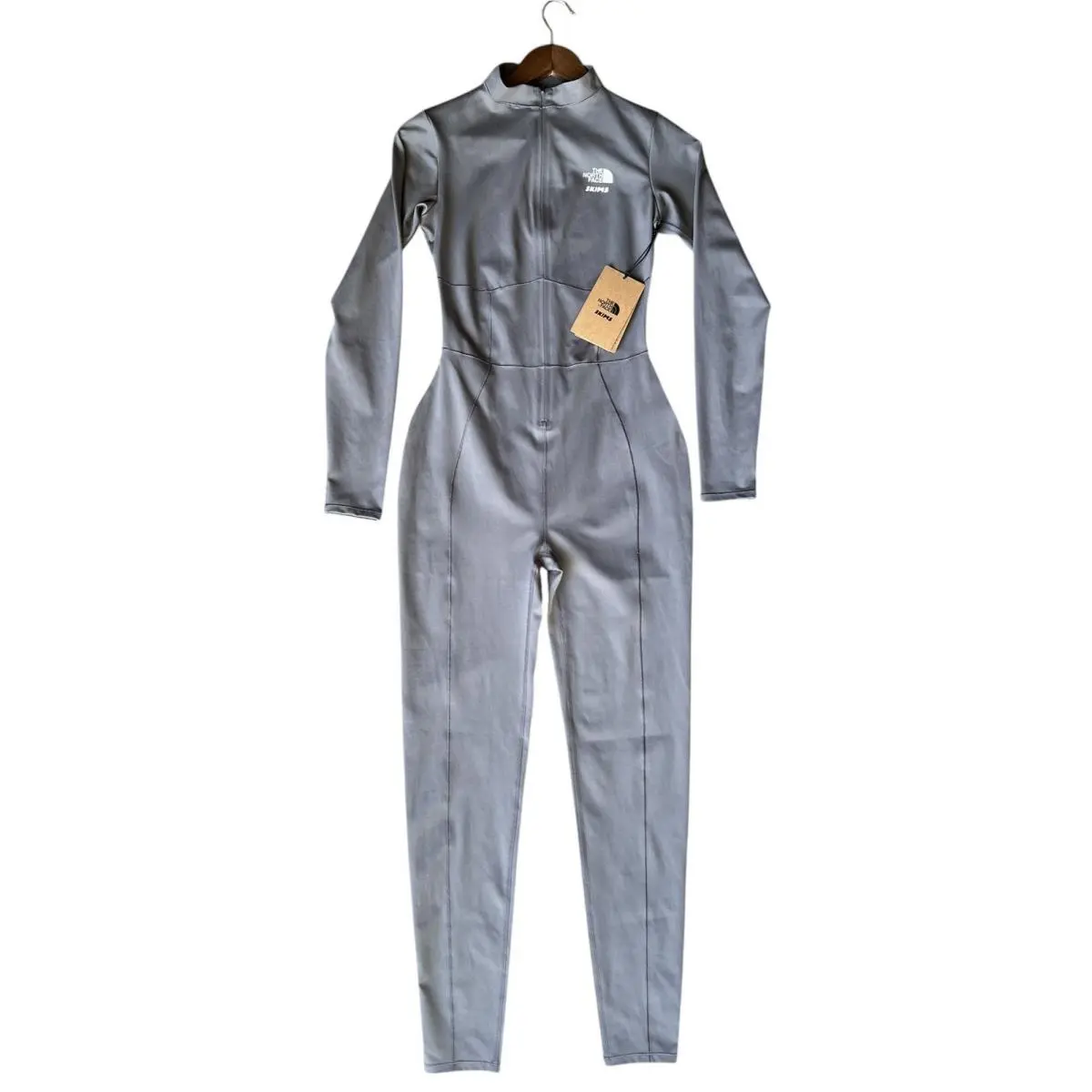 The North Face X Skims Refina Bodysuit Size Medium Gunmetal/grey
