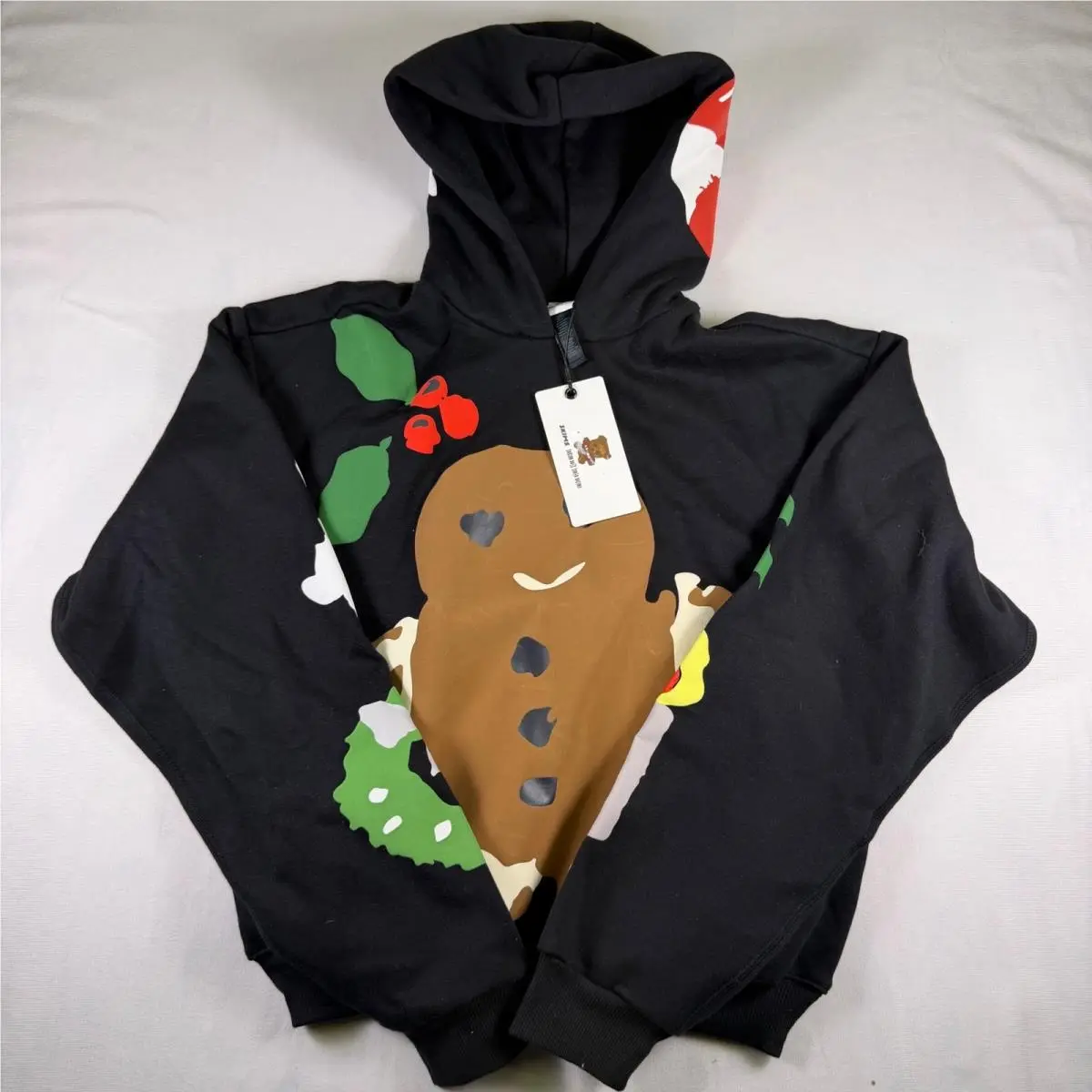 Skims x Cactus Plant Flea Market Cotton Fleece Hoodie Onyx Gingerbread XS