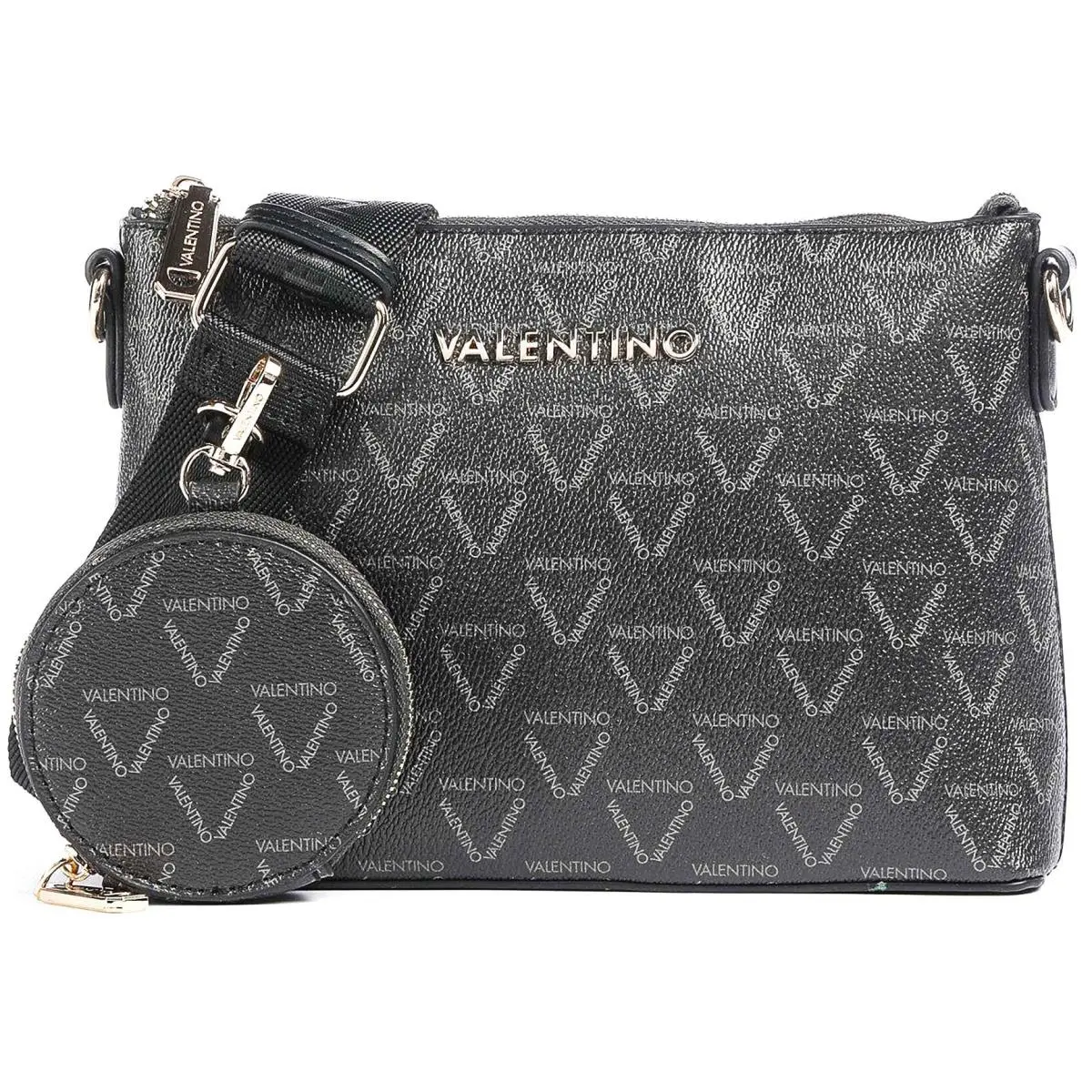 Valentino Lady Re Arch Shape Shoulder Womens Bag In Black Multi