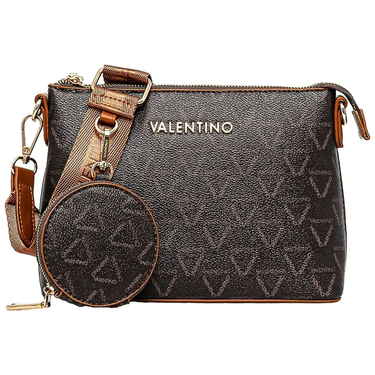 Valentino Lady Re Classic Shoulder Womens Bag In Brown