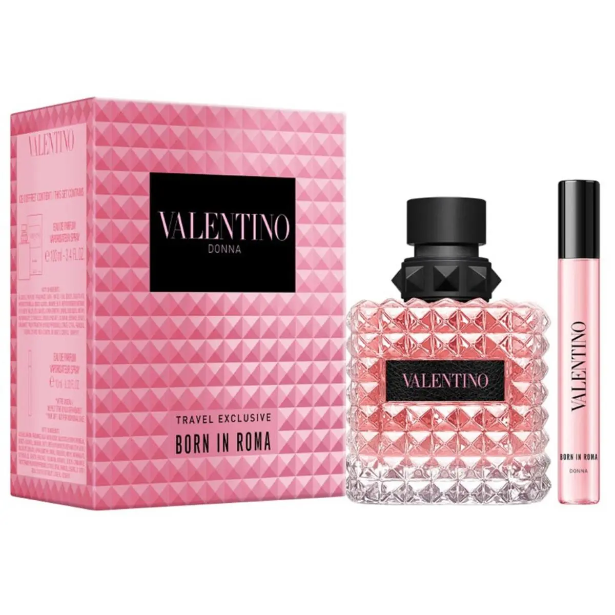 Valentino Donna Born In Roma For Women Perfume 2 Pcs Travel Exclusive Gift Set