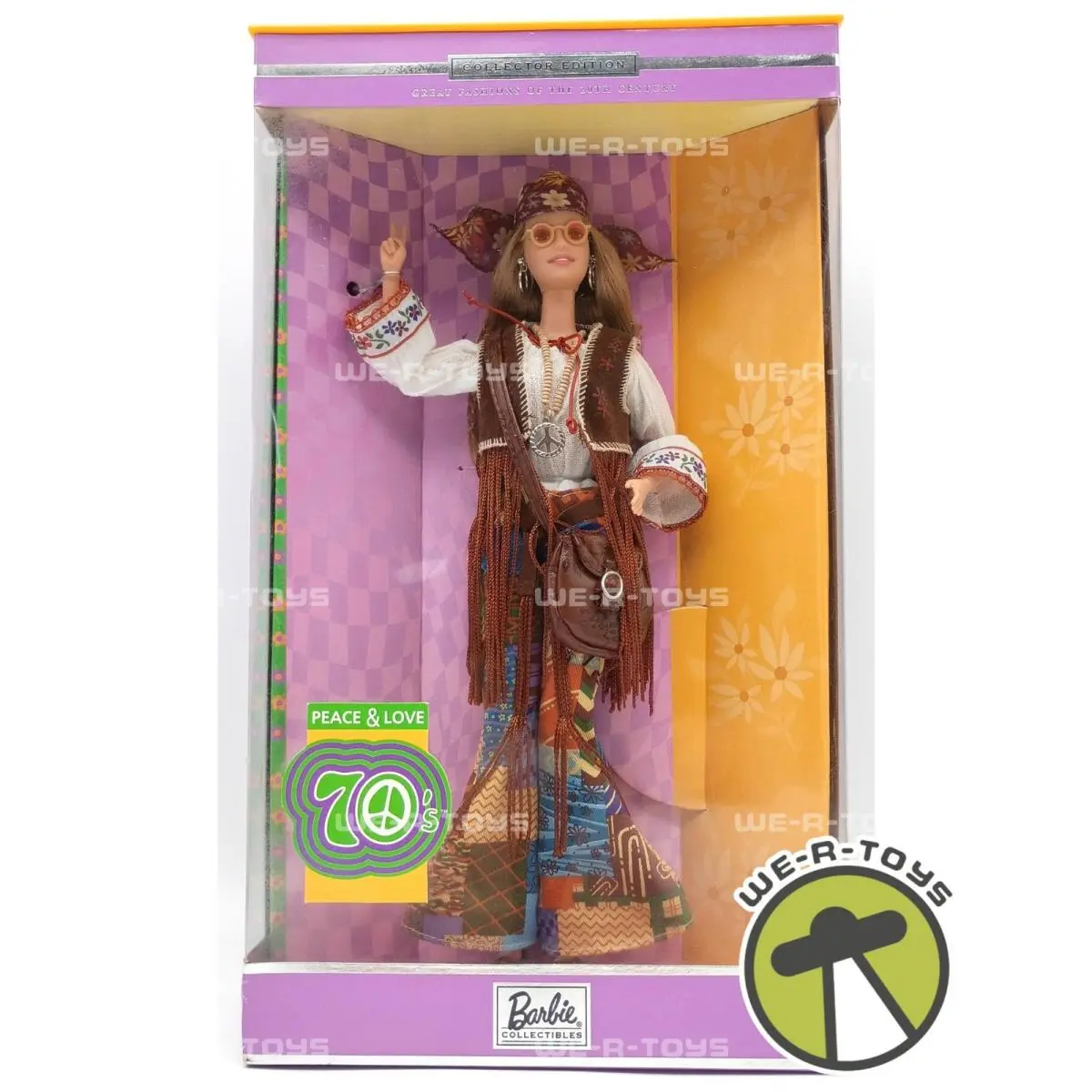 Peace Love 70`s Great Fashions of 20th Century Barbie Doll 2000 Mattel 27677