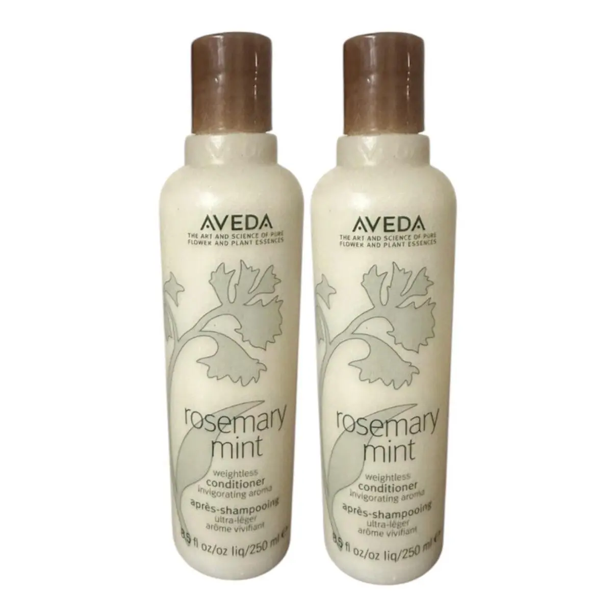 Aveda Rosemary Mint Weightless Conditioner 2x - 2 Bottles 8.5oz 250ml