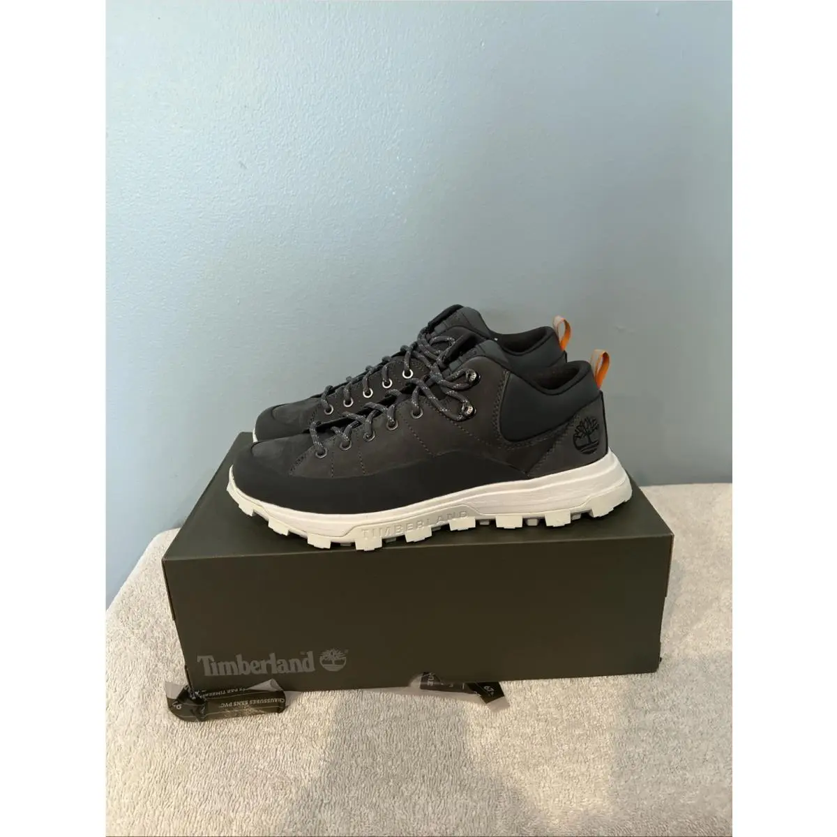 Timberland Treeline Low Hiker TB 0A2847 Dark Grey Nubuck Waterproof Size 9